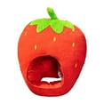 thumbnail image 3 of Chapeau de Fraise Drôle Costume Chapeau Décoratif Dessin Animé Confortable Adorable Coiffe, 3 of 9