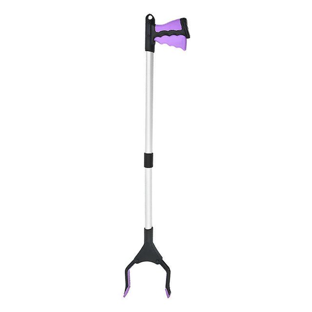 Herramienta de recogida con recogedor, herramienta de recogida de 32"de largo, recogedor de basura para personas mayores, herramienta de alcance para agarrarlo, recogedor superior de recogedor de bas