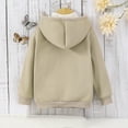 thumbnail image 4 of Wdfiry Toddler Boys Girls Zip Up Jacket Long Sleeve Solid Color Hooded Coat 4-8T Kids Fall Winter Warm Outerwear, 4 of 8