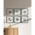 thumbnail image 6 of HAUS AND HUES 10x10 Black Metal Picture Frames Matted to 5x5 - Features Premium Aluminum & Hanging Hardware, Shatterproof Plexiglass - Ideal for Home, Room, Office (10x10 in, Black, Set of 6), 6 of 6