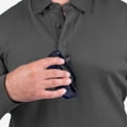 thumbnail image 4 of Propper Men’s I.C.E. Performance Long Sleeve Polo Shirt-Charcoal,Sizes Upto 8XL, Breathable, Moisture-Wicking, Pen Pocket, Sunglass Loop, 4 of 8