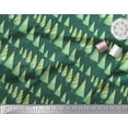 thumbnail image 3 of Soimoi Green Poly Georgette Fabric Christmas Tree Decor Fabric Printed Yard 42 Inch Wide, 3 of 3