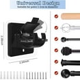 thumbnail image 4 of No Drill Curtain Rod Brackets - Set of 8, Self Adhesive Curtain Rod Holder Hooks, Nail Free Curtain Rod Hooks for Bathroom Kitchen Home Hotel, 4 of 5