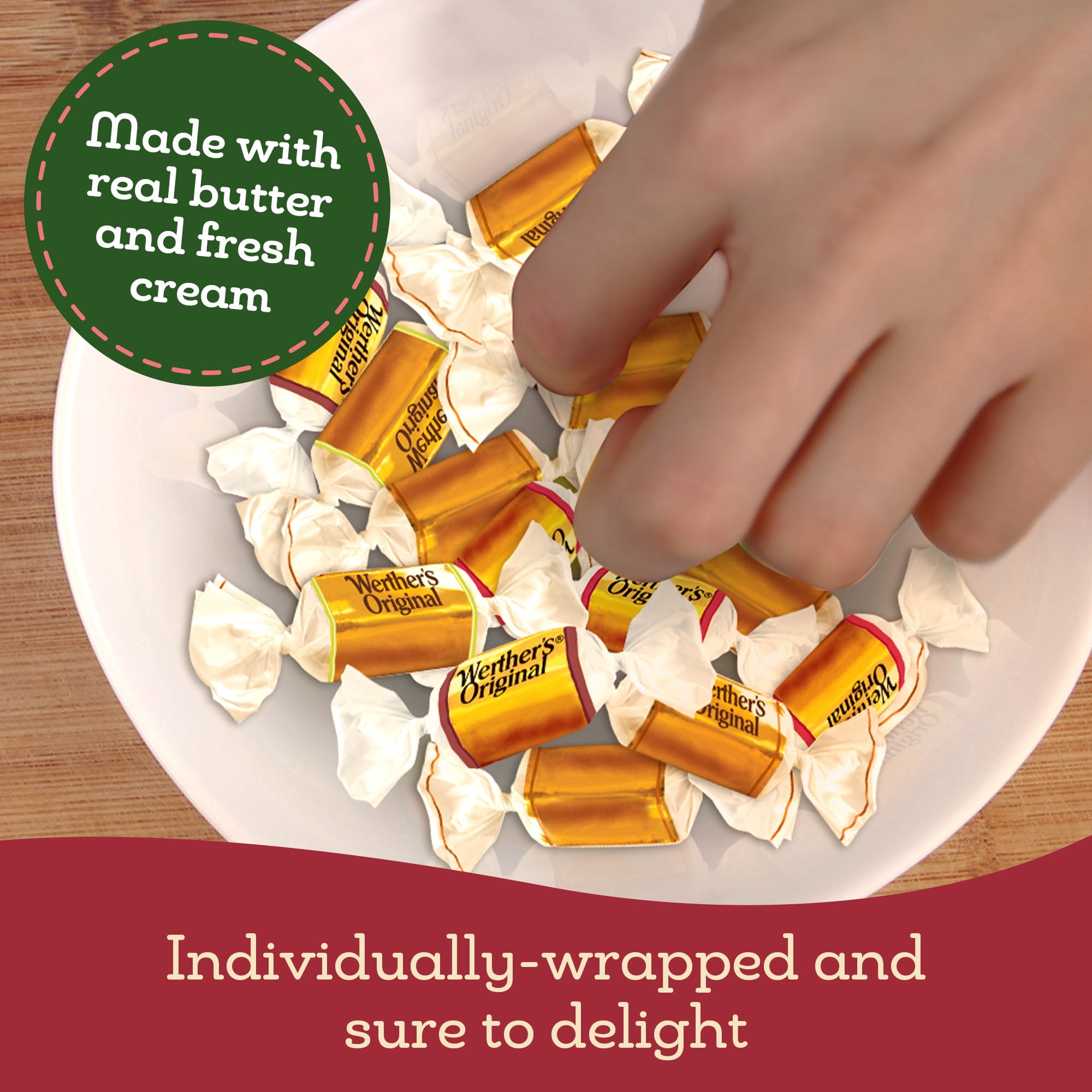 Werther's Original Harvest Caramel Apple Soft Caramel Candy, 8.57 oz.