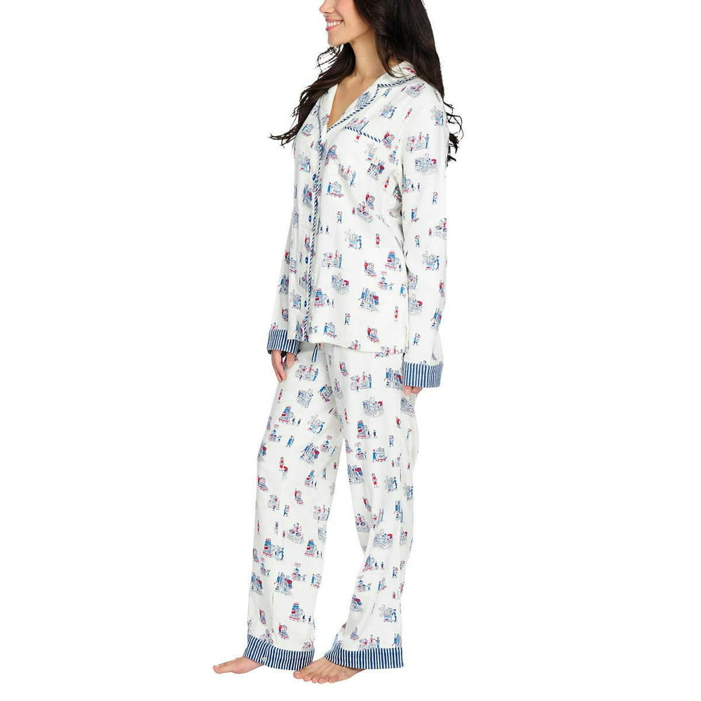 Munki Munki - Munki Munki Women 2-Piece PJ Flannel Pajama Sleep Set ...
