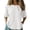 Beige, variant on Women's Cotton Linen Blouse, Round Neck Embroidered Short Sleeve Top, Loose Fit Casual Tunic for Summer, Boho Chic Shirt and Everyday Wear-Beige