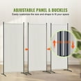 thumbnail image 6 of VEVOR Room Divider, 3 Panel Room Dividers and Folding Privacy Screens , Fabric Partition Room Dividers for Office, Bedroom, Dining Room, Study, Freestanding, White, 6 of 9