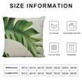 thumbnail image 5 of COMIO  Square Pillow Covers Banana Leaves Tropical Plant Throw Cover  Green Summer Outdoor Pillows Decorative Cushion Home European Slip for Couch(Banana Leaf),, 5 of 5