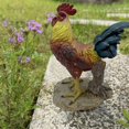 thumbnail image 1 of Estatua de gallo , artesanía, adorno de gallo, estatua de pollo, escultura de Animal, decoración artística para cocina, Patio, hogar, sala de Pie de elevación S Soledad Estatua de gallo, 1 of 7