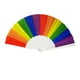 thumbnail image 2 of 2pcs 23cm Rainbow Ventilador plegable Rainbow Fan Ventilador plegable Ventilador de mano para fiesta, 2 of 5
