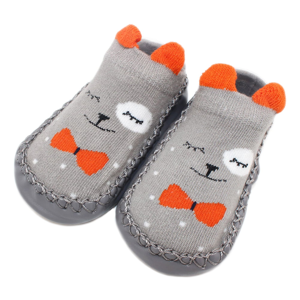 Cute Baby Cotton Cartoon Socks Newborn Infant Toddler Kids Soft Anti-slip SocksT