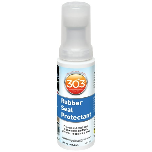 303 Products Rubber Seal Protectant  Windows, Hoods, Trunks, Rejuvenates Color & Flexibility of Old & Dry Seals, Weatherproofing & UV Protection, 3.4 fl.oz Pack of 3