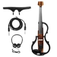 thumbnail image 2 of Almencla 4/4 Electric Violin with Shoulder Rest Headphone Carbon Fiber Panel Advanced String Instrument for Teens Children Performance, 2 of 8