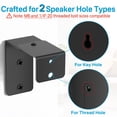 thumbnail image 5 of Speaker Stands Pair for Samsung HW-Q990F/Q990C/Q990D Rear Speaker Stand with Wall Mount - Height Adjustable Speaker Floor Stands for Q Series Samsung Speaker Stands Pair with Keyhole or Thread Hole, 5 of 9