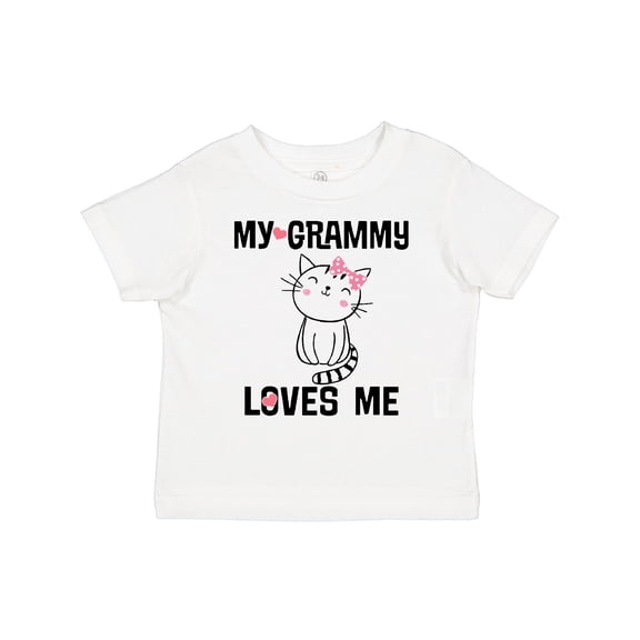Inktastic Grammy Loves Me Girls Kitty Girls Toddler T-Shirt