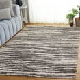 thumbnail image 2 of SAFAVIEH Seattle Pavel Abstract Shag Area Rug, Ivory/Grey, 4' x 6', 2 of 10