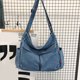 thumbnail image 3 of (Envío Por La Mitad) Bolso Mezclilla Ins Bolso Hombro Coreano Bolso Cruzado Japonés Harajuku Retro Literario Perezoso Mujer Gran Capacidad Azul, 3 of 9