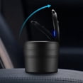 thumbnail image 3 of 2X Cenicero Portátil con Luz LED Del Automóvil Cenicero de Pitillo Cenicero para Autos Ceniceros Sin Humo Accesorios para Autos, Negro, 3 of 5