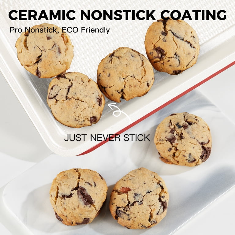 Hongbake 3-Piece Ceramic Nonstick Cookie Sheets photo 3