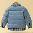 thumbnail image 3 of Toddler Boys Girls Button Down Coats Jackets, SILVERCELL Kids Winter Fake-Two-Piece Puffer Coat Snow Clothes Outwear 12M-7T, 3 of 4
