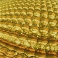 thumbnail image 1 of Ahgly Company Machine Washable Indoor Square Transitional Saffron Yellow Area Rugs, 4' Square, 1 of 7