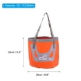 thumbnail image 2 of Unique Bargains 12L Collapsible Bucket, Portable Folding Water Storage Wash Basin, Orange, 2 of 7