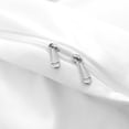 thumbnail image 2 of NTBAY 3 Pieces Satin Queen Duvet Cover Set, Ultra Luxury and Soft with Hidden Zipper Design Comforter Cover Set, White, 2 of 5