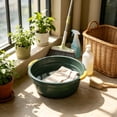 thumbnail image 4 of Laundry Basin,Thickened Large Capacity Deep Basin with Dual Comfort Grip Handles for Kitchen Sink Laundry 5.51x14.17 Inch,Green, 4 of 6