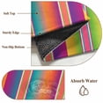 thumbnail image 6 of Mexican Style Area Rugs 8'x10', Washable Small Throw Rugs for Living Room Patio, Colorful Mexico Stripes Orange Purple Indoor Outdoor Rug Non-Slip Low Pile Carpet Runner Reversible Floor Mats, 6 of 8