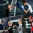 thumbnail image 6 of XUEYU Upgrade Boxing Gloves for Kids, MMA Gloves with Boxing Hands Wraps, 6oz & PU Fire Flame Printed Youth Training Gloves for 4-12 Years Old, Gloves for Kid’s Training, Sparing & Idea gift, Black, 6 of 6