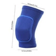 thumbnail image 3 of Pair Knee Pads for Women Men - Anti-Slip Padded Sponge Knee Protector, Soft and Breathable Knee Pads for Volleyball, Dancing, Football, Yoga, Basketball, and Skating (Blue), 3 of 6