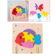 thumbnail image 4 of Juguete Montessori de Rompecabezas de madera Sunnimix Pescado Rompecabezas Montessori, 4 of 8