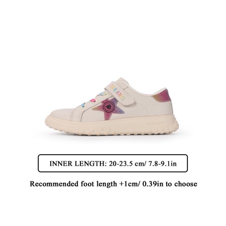 

TARANIS Girls Boys Star Pattern Hook And Loop Sneakers Comfy Outdoor Walking Shoes For Children Kids Skate Shoes Spring And Summer
