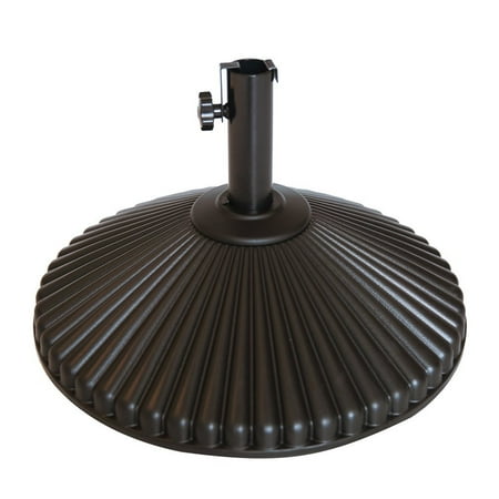 Abba Stand Dimensions Abba Patio 50 lbs Round Patio Umbrella Base Recyclable Plastic 23.4 inch Diameter Outdoor Umbrella Stand Holder ()