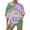 Multicolor, variant on Sakmal Elbow-Length Pajamas for Women Set Shorts Pant Loose Fit Comfy Graphic Sleepwear for Ladies