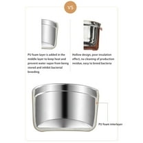 Yika Portable Insulated Lunch Container,304 Stainless Steel Leakproof Sealed Insulated Lunch Box