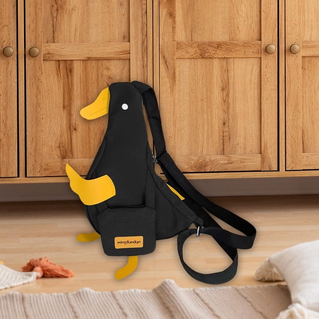 Bolso de hombro Salvador con diseño de dibujos animados negro ajustable ligero para playa y caminar al aire libre 21 cm x 5 cm x 33 cm