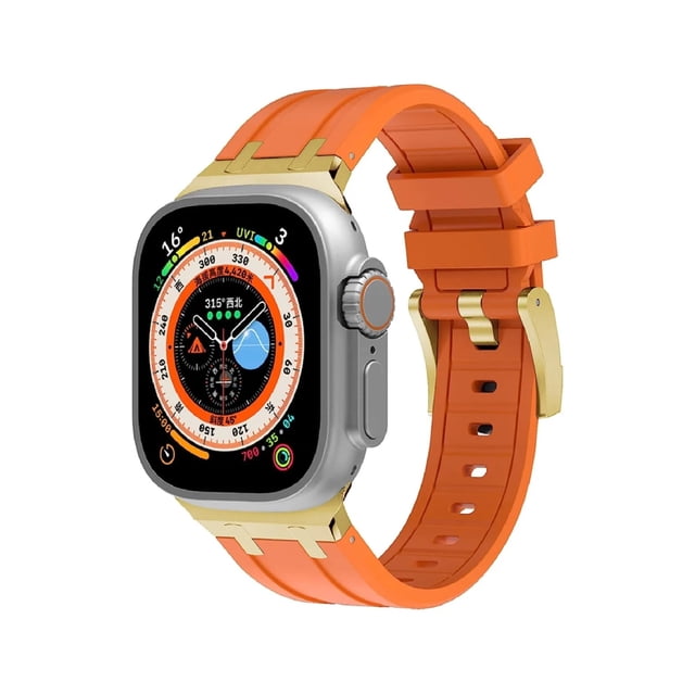 Correa De Lujo Compatible con Apple Watch Silicon Suave, Todas las Series