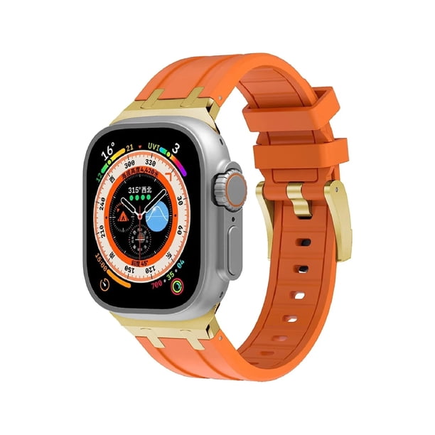 Correa De Lujo Compatible con Apple Watch Silicon Suave, Todas las Series