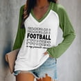 thumbnail image 2 of Chandails à Col Rond Légers Décontractés pour Femmes à Manches Longues, T-Shirt à Enfiler Imprimé Graphique de Football, Hauts Athlétiques pour Femmes, Coupe Ample, Chemises d'Été pour Femmes, Chemise d'Été pour Femmes, Chemise à Rayures pour Femmes, 2 of 4