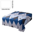 thumbnail image 3 of Linnome Flat Sheet Comfortable Bed Sheet with Grid Patterns Mattress Protective Cover Easy Clean for Double or Twin Bed Multicolor#18, 3 of 7