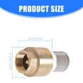 thumbnail image 3 of Brass Check Valves With Strainer Filter 3/4inch Brass Vertical Check Valves Water Pumps Bottom Valves Prevent Backflow, 3 of 8