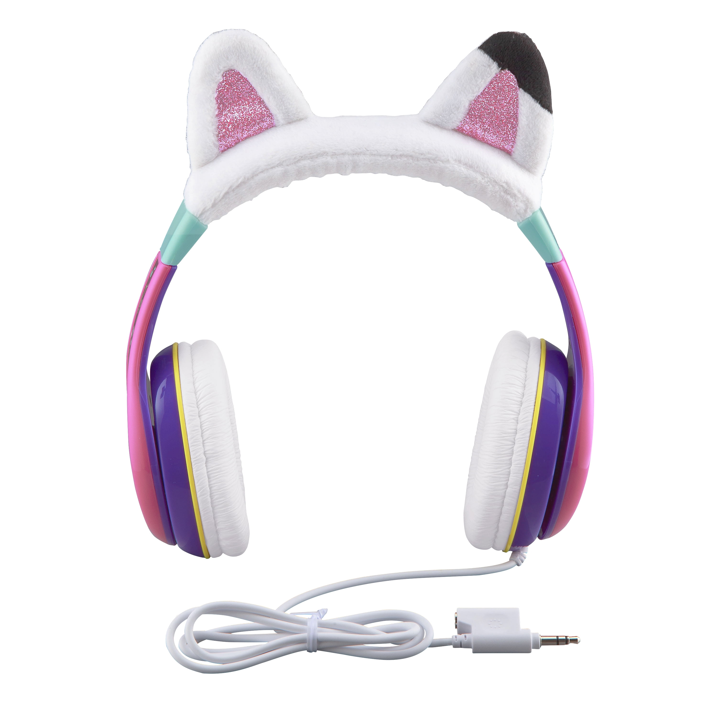 Gabby's Dollhouse Wired Headphones with Share Port and Parental Volume Limiter to Protect Sensitive Hearing.