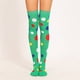 thumbnail image 1 of Xiao Hua 1 par de calcetines hasta el muslo para mujeres y niñas, novedosos calcetines largos de Halloween, divertidos, lindos y coloridos, calcetines altos por encima de la rodilla, verdes, 1 of 2