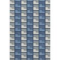 thumbnail image 2 of Addison Rugs Mayfield Premium Machine Washable Transitional Geometric Navy Rectangle Rug, 9' x 12', 2 of 6