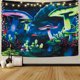 thumbnail image 4 of Mushroom World Tapiz fluorescente Resplandor bajo tela de luz ultravioleta Estética Tmvgtek Para estrenar, 4 of 7