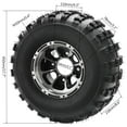 thumbnail image 2 of 2 Pack 18x9.50-8 ATV UTV Sport Wheel and Tire & 24T Rear Axle Hubs 4PR 18x9.5x8 Tubeless Tire with Aluminum Wheel Rim 4 Bolt 110mm Patten for Quad Buggy Go Kart Lawn Mower Golf Cart 4 Wheeler, 2 of 9