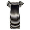 thumbnail image 5 of Women's Petite Off-the-Shoulder Striped Dress-I-PXS, 5 of 5