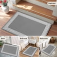 thumbnail image 5 of 2x3 Ft Entryway Area Rug, Grey Geometric Kitchen Rug Runner Washable Floor Mat, Bohemia Tribal Farm Tribal Patterned Non Slip Indoor Door Mat Throw Carpet for Bathroom Living Room Bedroom, 5 of 8