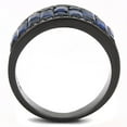 thumbnail image 4 of Womens Light Black Ring Anillo Para Mujer Stainless Steel Ring Glass in Montana Fleur, 4 of 4